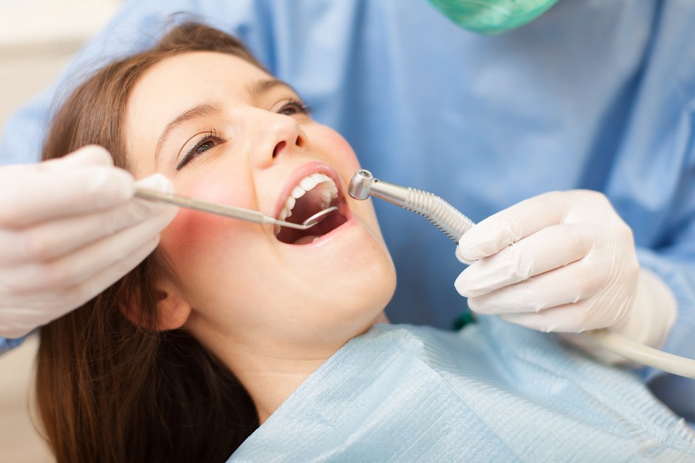 Dental exam room for general dentistry care