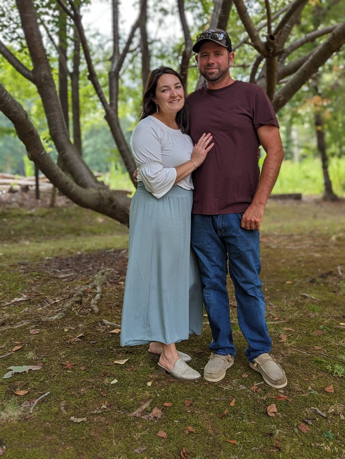 Amanda Huffman with her husband Andrew